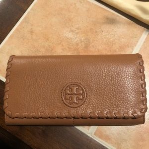 Tory Burch royal tan wallet